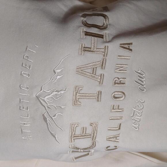 NWT Ultra Flirt Women's Cream/Trend Fleece Lake Tahoe Hoodie Size L - Picture 3 of 12